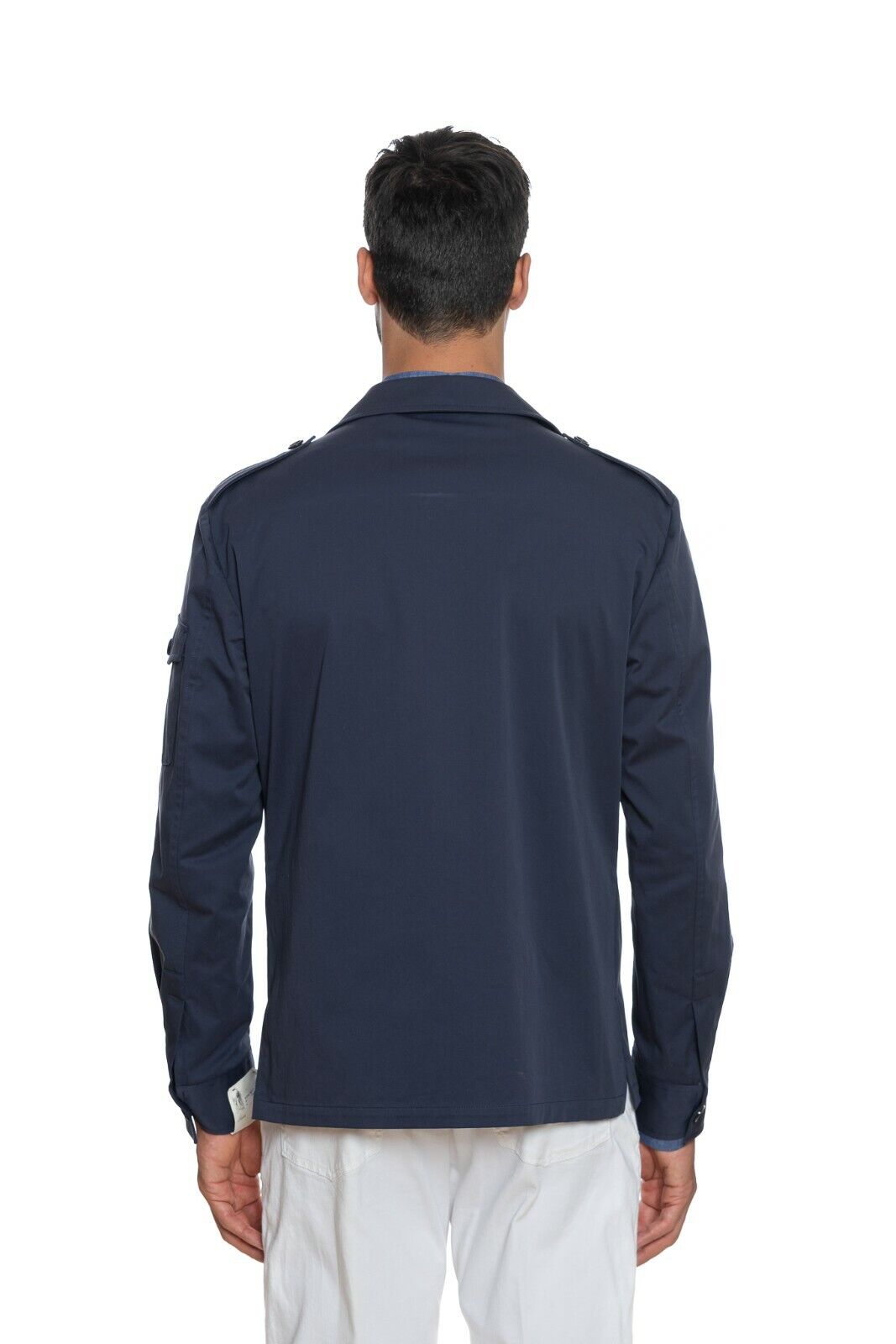 1100$ BELVEST Sartorial Jacket Military Style Cotton Blue JACKETINTHEBOX Edition