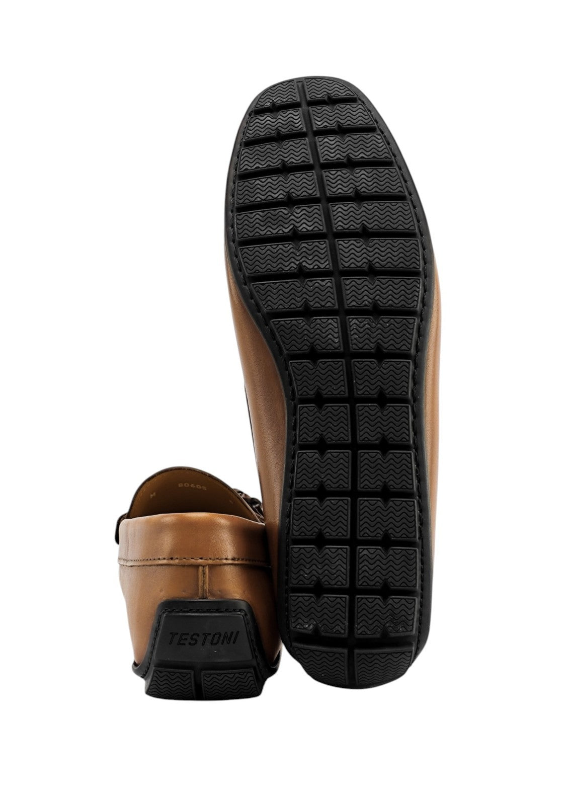 1200$ TESTONI Driver Loafer Shoes Top  Calf Caramel 8 UK / 9 US / 42 IT