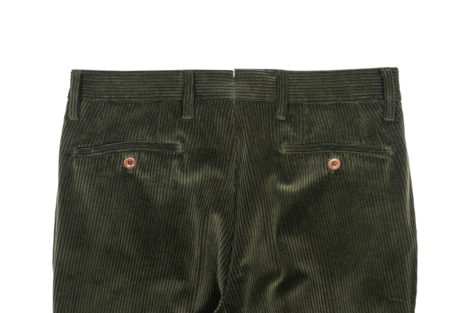 625$ RUBINACCI NAPOLI "Luca" Green Cotton Corduroy Trouser Pant 30 US / 46 EU