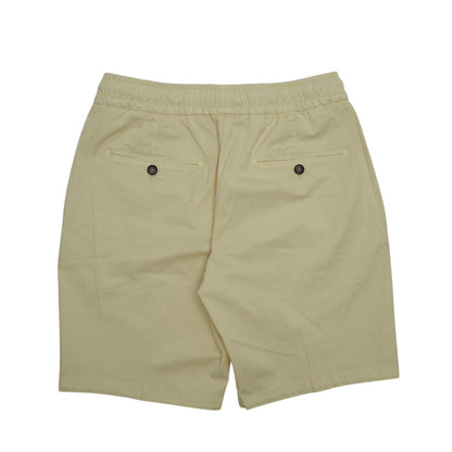 840$ ISAIA "Comfort" Yellow Drawstring Short Pant Cotton Stretch 30 US / 46 EU