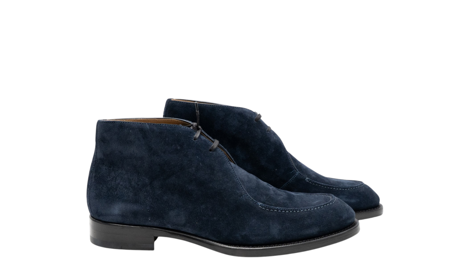 ISAIA NAPOLI Blue Cukka Boot Shoes Suede Leather Handmade 9 UK / 10 US / 43 IT