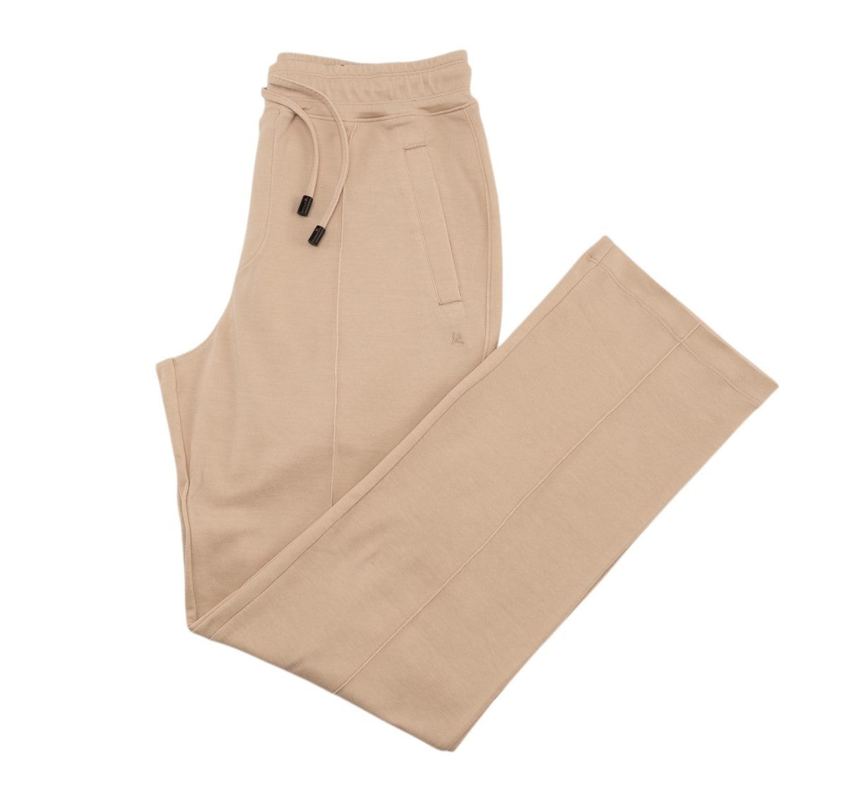 1100$ ISAIA NAPOLI Sand Drawstring Track Pant Stretch Jersey Cotton Size L