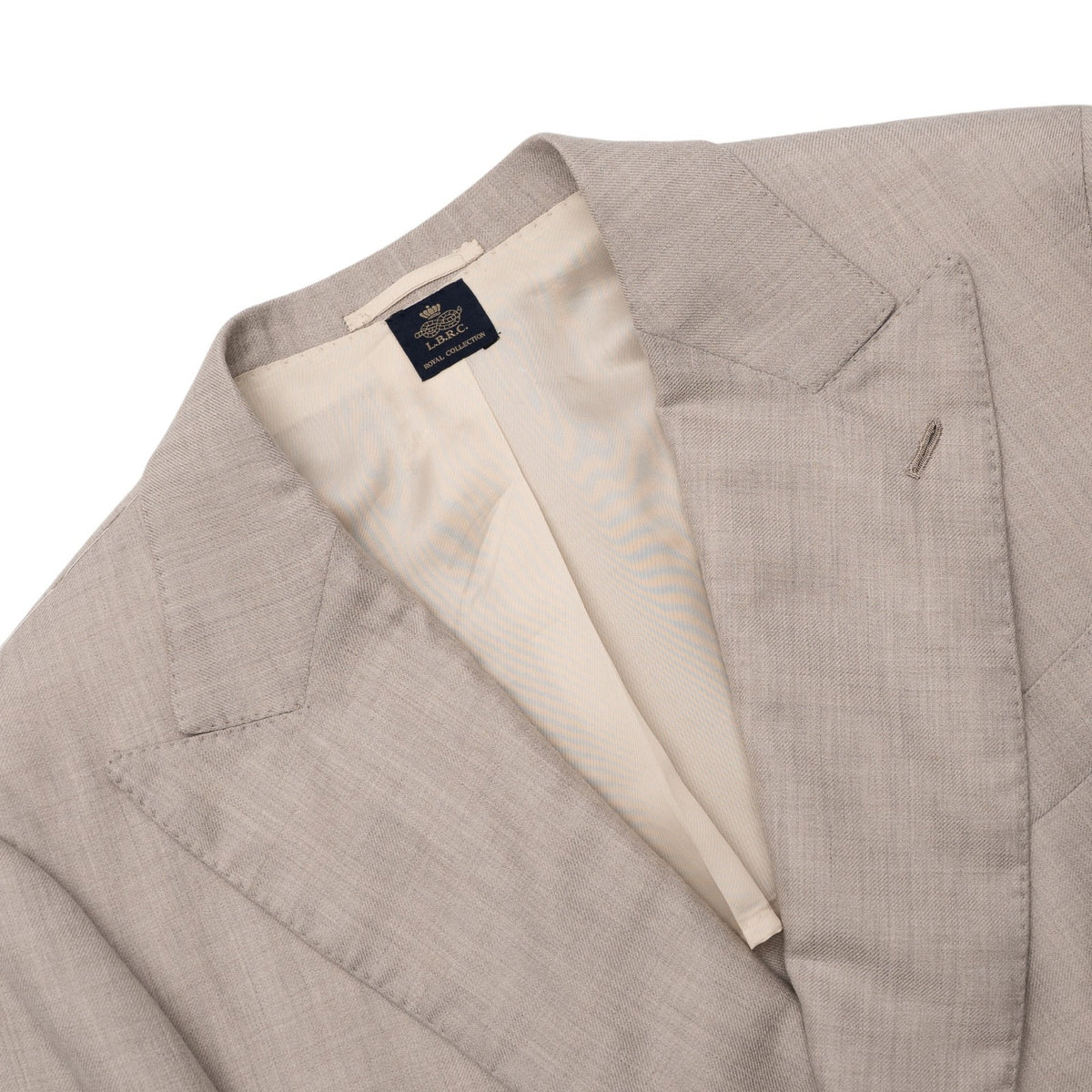 $3200 LUIGI BORRELLI Royal Collection Sand DB Jacket Sport Coat Cashmere / Silk