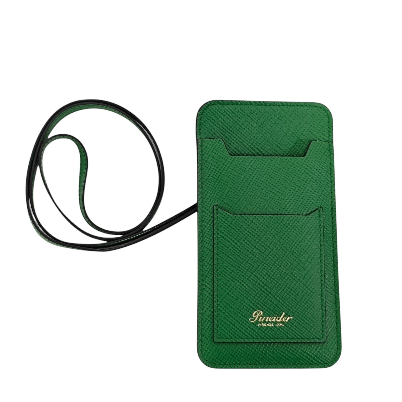 295$ PINEIDER FIRENZE 1774 Necklace Double Pen Holder Saffiano Calf Green