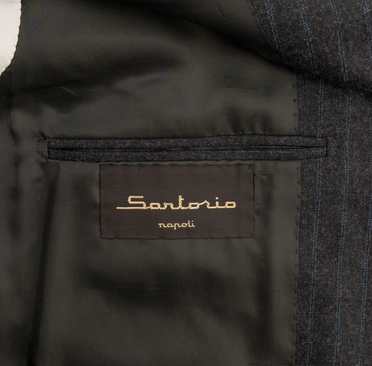 2800$ SARTORIO NAPOLI by KITON Dark Gray 3/2 Roll Suit Wool 120's 42 US / 52 IT