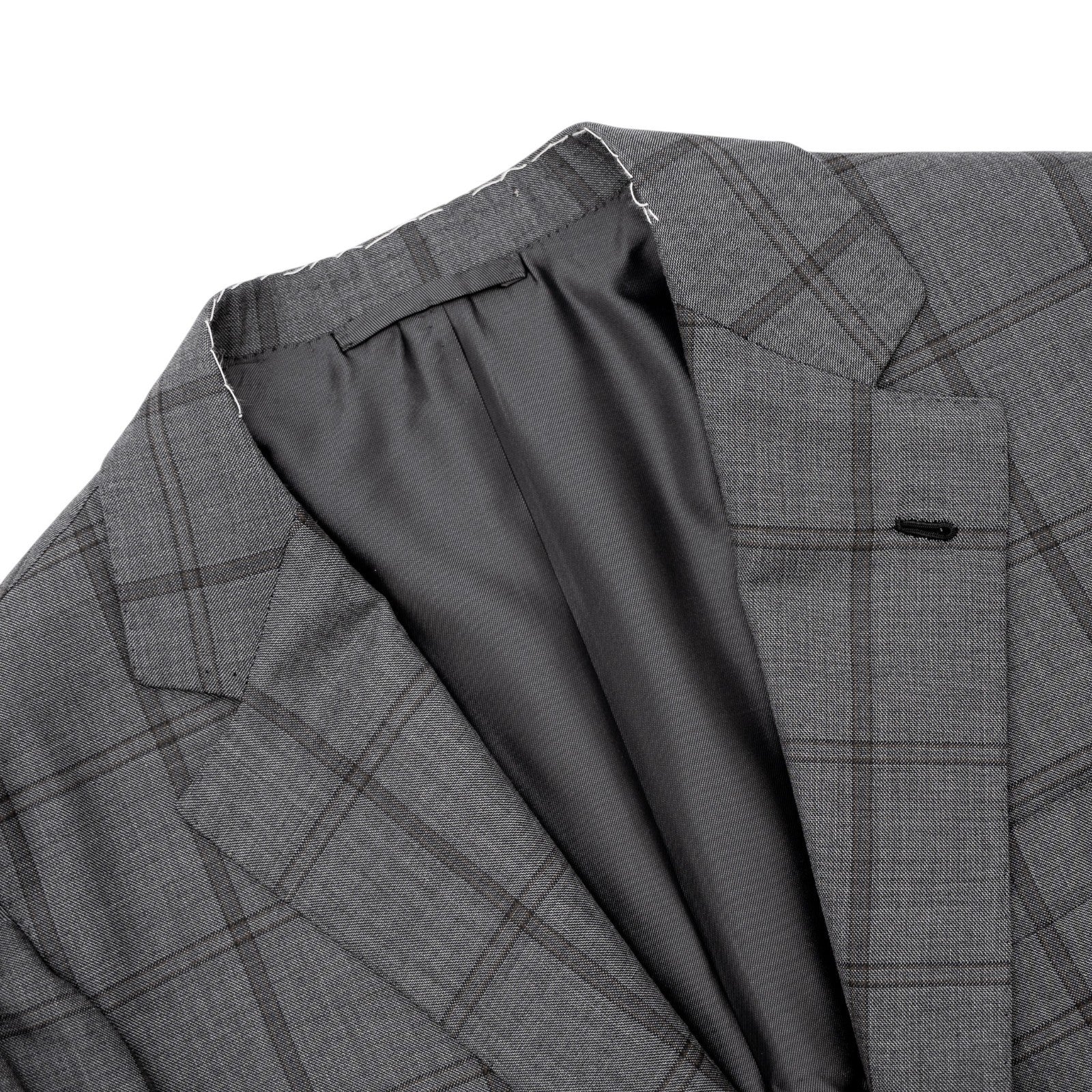 Sartoria DALCUORE NAPOLI Total Hand-Sewn Suit Gray Wool 120's 38 US / 48 EU