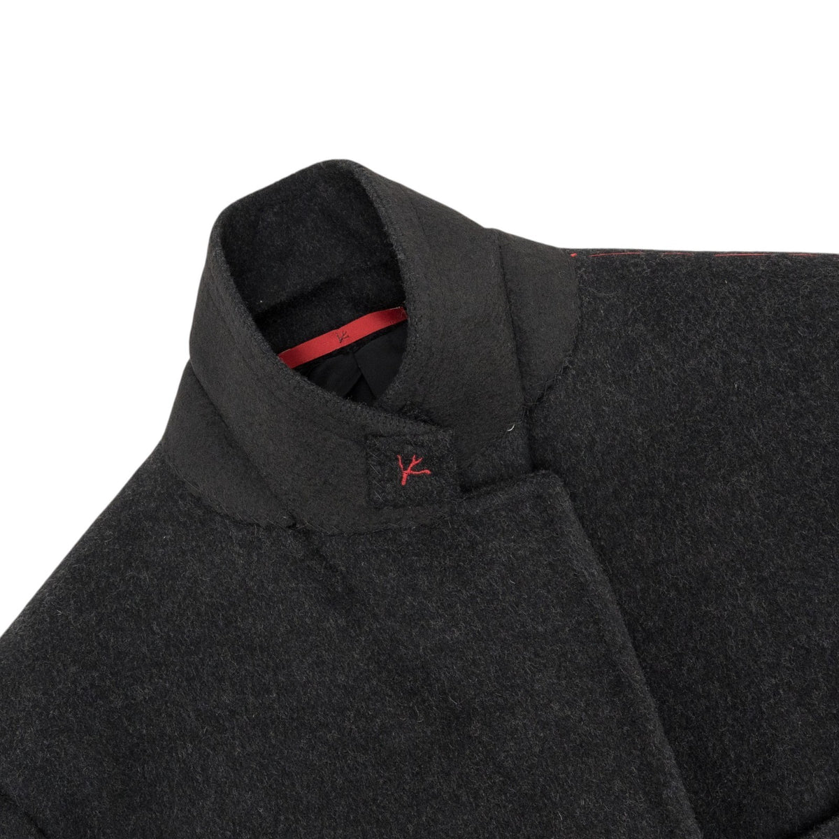 7200$ ISAIA NAPOLI Dark Gray Overcoat Coat Wool  40 US / 50 IT