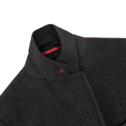 7200$ ISAIA NAPOLI Dark Gray Overcoat Coat Wool  40 US / 50 IT