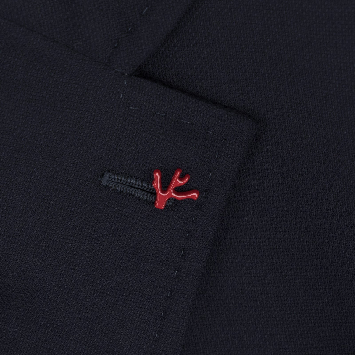 $6600 ISAIA NAPOLI "Domenico" Blue Navy Suit Soft Wool  38 US / 48 EU 7R