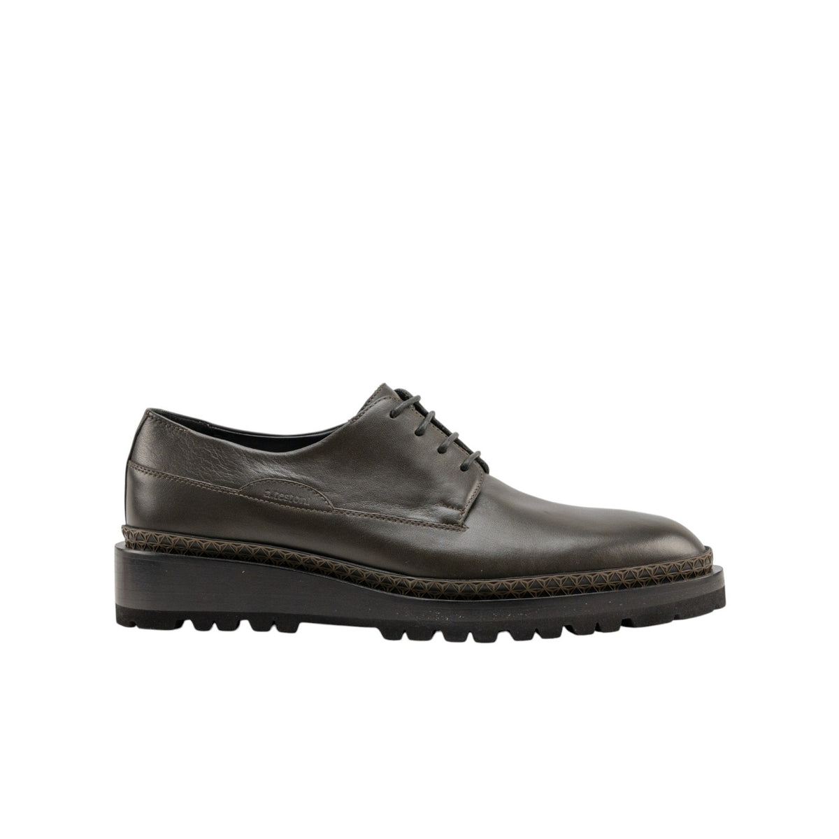 1200$ TESTONI Derby Shoes Sport Napa Calf Green Army 8 UK / 9 US / 42 IT
