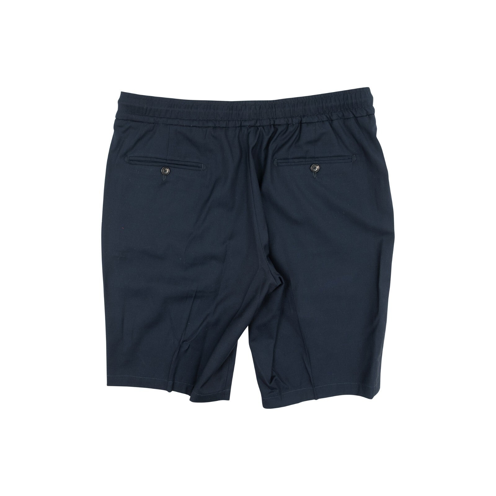 750$ ISAIA NAPOLI Blue Navy Drawstring Short Pant Wool / Cotton 36 US / 52 EU