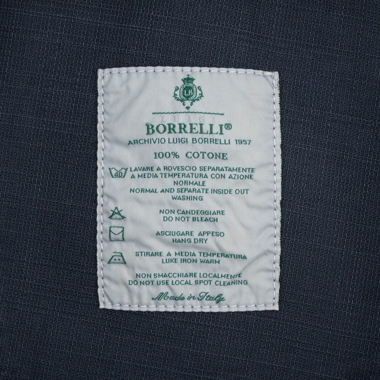 415$ LUIGI BORRELLI NAPOLI Dark Blue Denim 5 Pockets Jeans  36 US / 50 EU