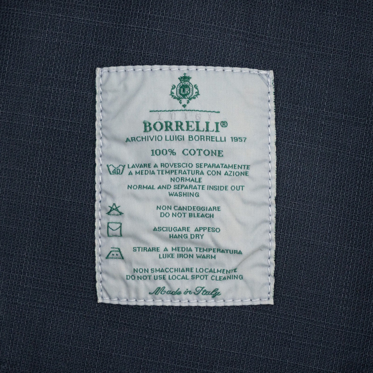 415$ LUIGI BORRELLI NAPOLI Dark Blue Denim 5 Pockets Jeans  36 US / 50 EU