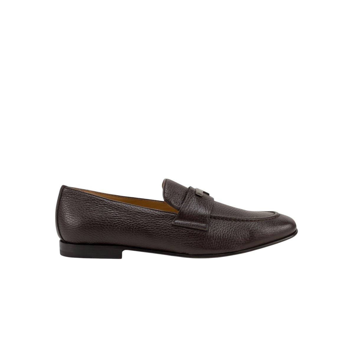 1200$ TESTONI Bologna Construction Loafer Shoes Deer Cigar 8 UK / 9 US / 42 IT