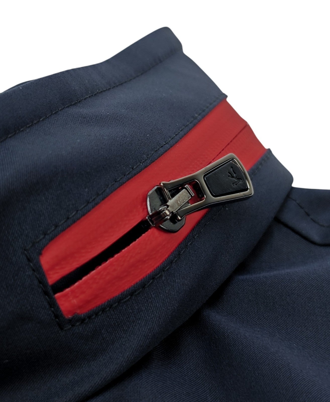 $2750 ISAIA NAPOLI Blue Navy Zip Vest Techno Wool - Silk 40 US / 50 EU R