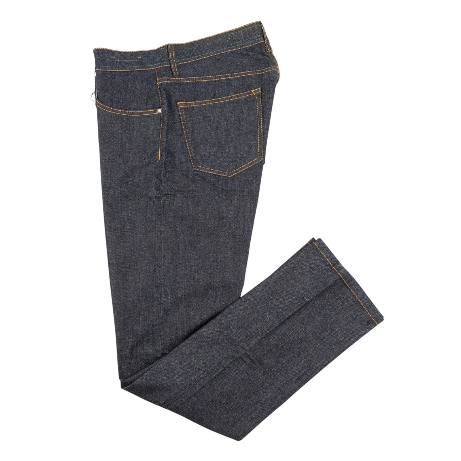 415$ LUIGI BORRELLI NAPOLI Raw Blue Denim Jeans Pant Cotton 34 US / 50 EU