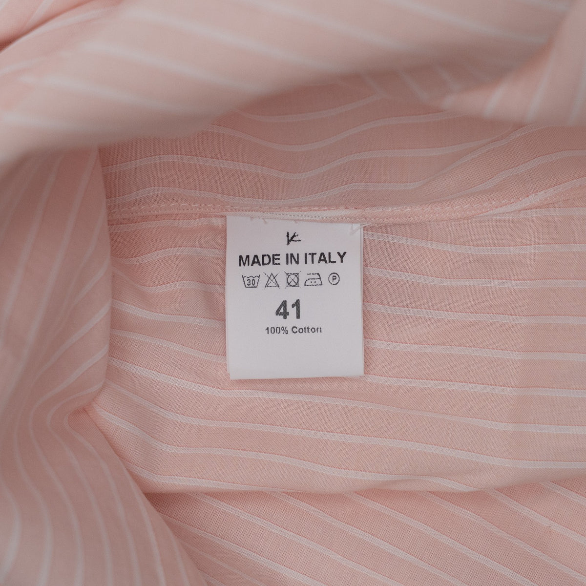 750$ ISAIA NAPOLI "Mix" Dress Shirt Pink Fine Lightwheight Cotton 16 - 41