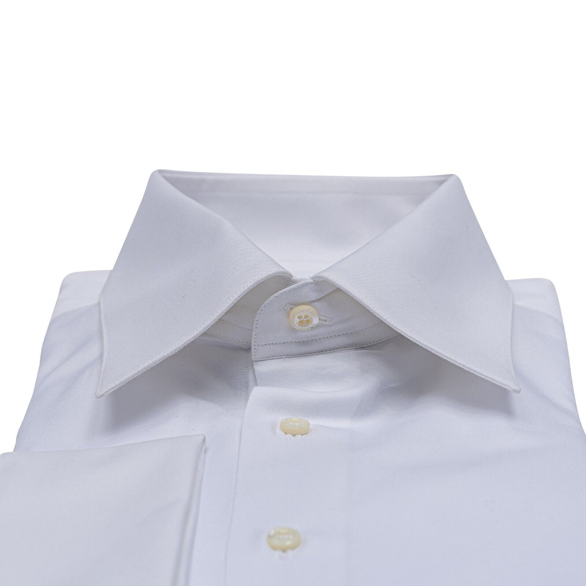 690$ LUXURY GERLIN Shirt White ALUMO Cotton  2O ZILLI