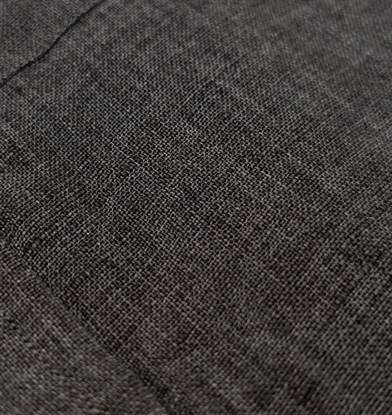 815$ ISAIA NAPOLI "Mix" Gray Dress Shirt Hand-Sewn 100% Linen 18 - 45