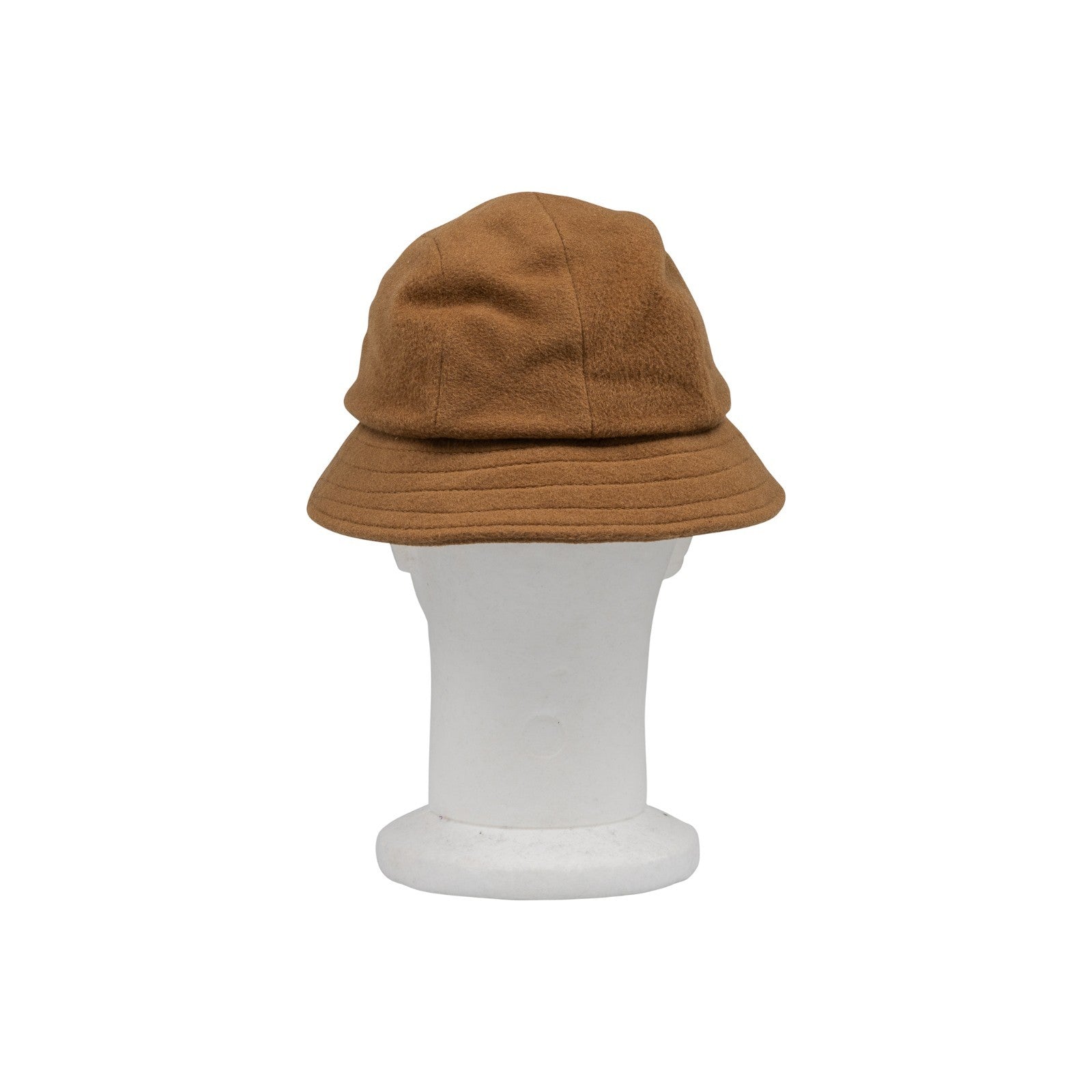250$ RUBINACCI NAPOLI Made in England Brown Flannel Wool Bucket Hat