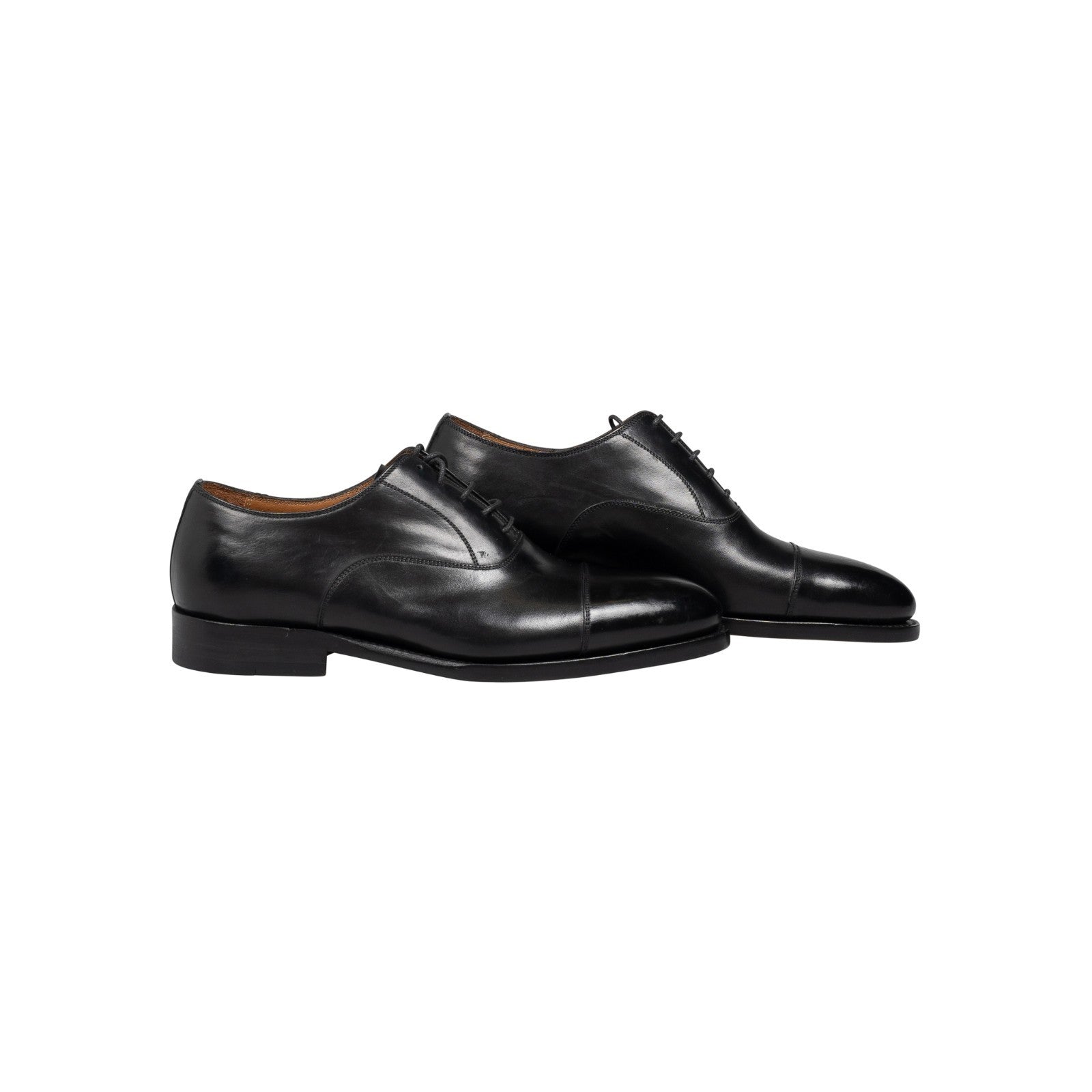 1100$ RUBINACCI LONDON HOUSE Goodyear Oxford Shoes Black Leather  6 UK - 7 US