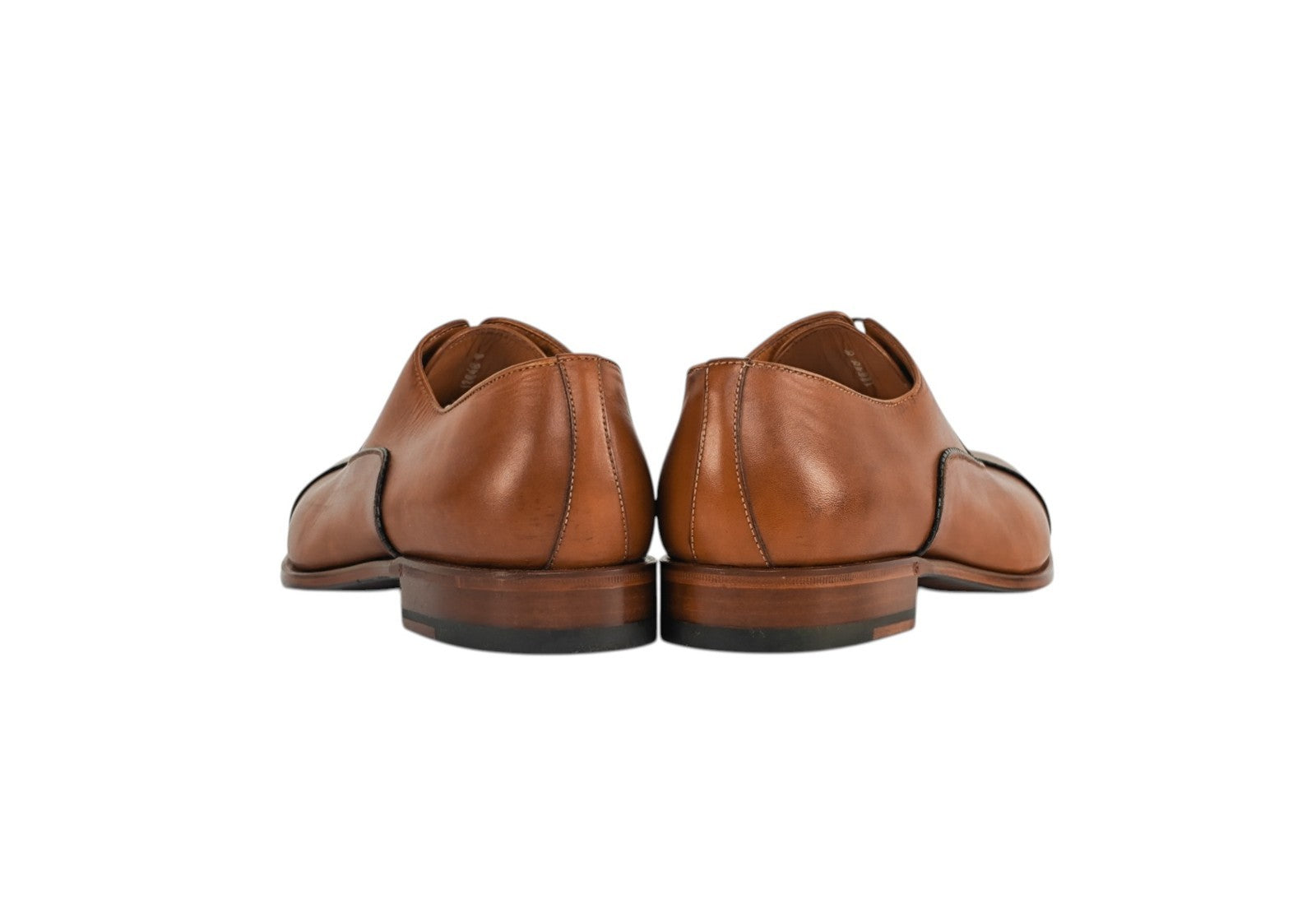 1300$ TESTONI 1929 "Iseo" Oxford Shoes Goodyear Welted Caramel 8 UK 9 US 42 IT
