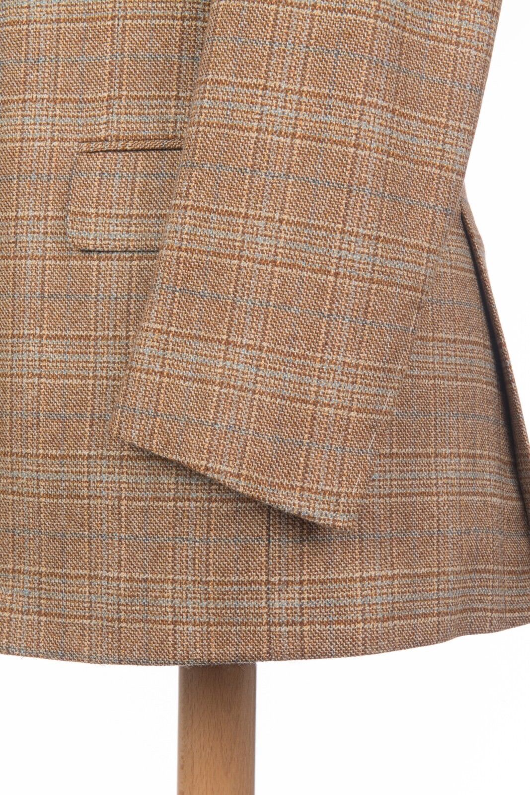 $2595 D'AVENZA Brown Orange Lambswool Cashmere Jacket Sewn in Italy 40 US  50 EU