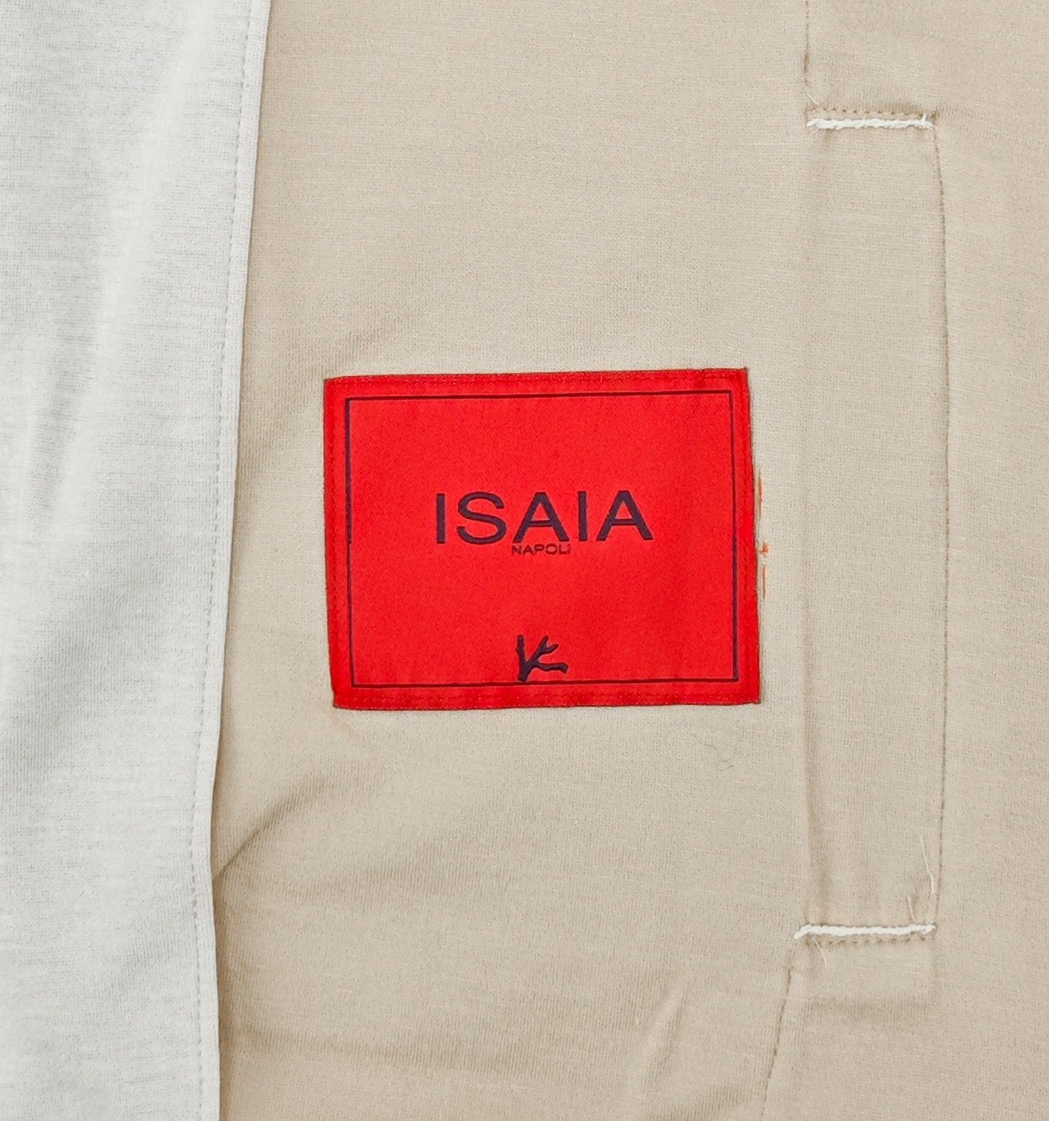 $1850 ISAIA NAPOLI Ivory Full Zip Track Jacket Jogging Jersey Cotton