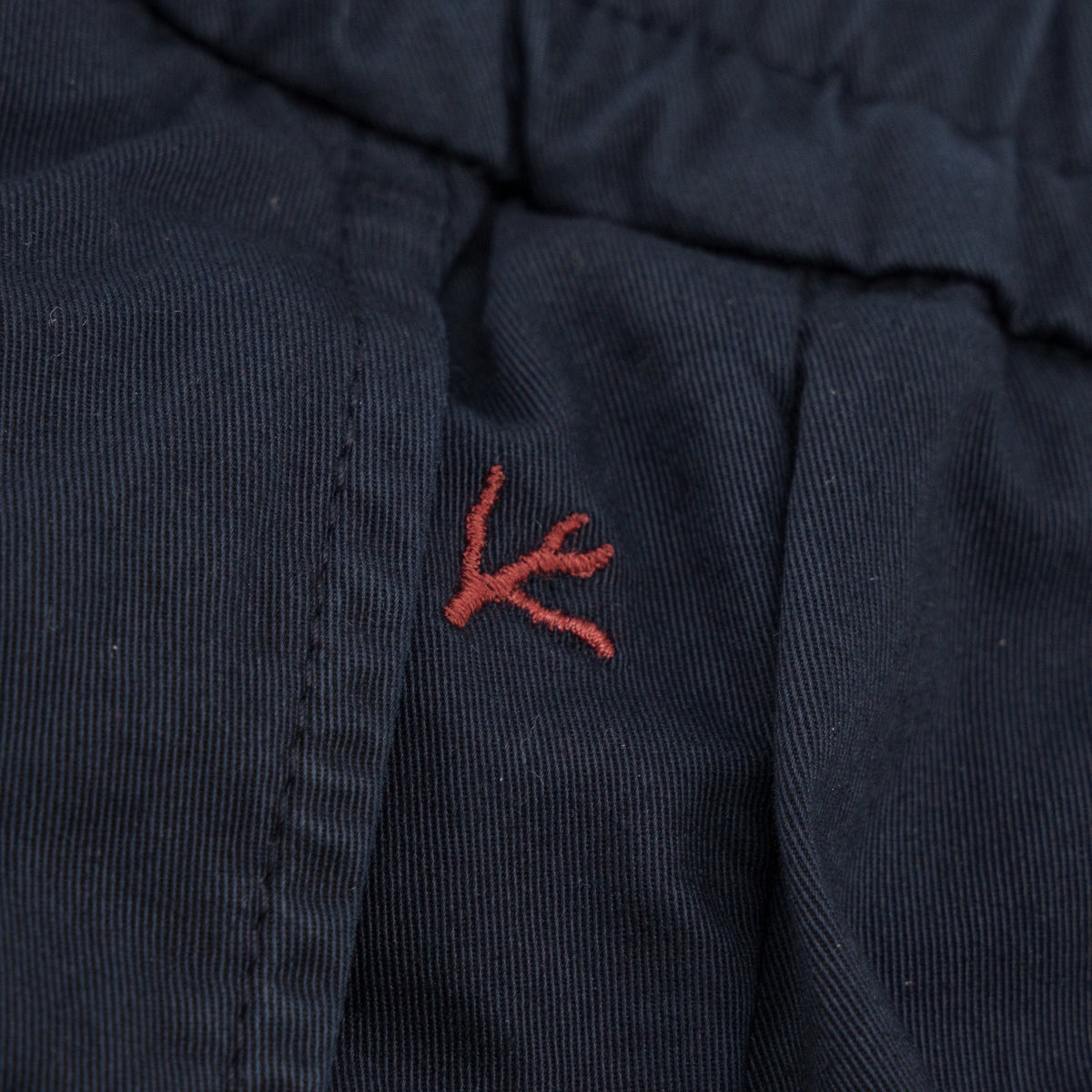 1050$ ISAIA NAPOLI Dark Blue Drawstring Pant Cotton Tapered Fit 34 US / 50 IT
