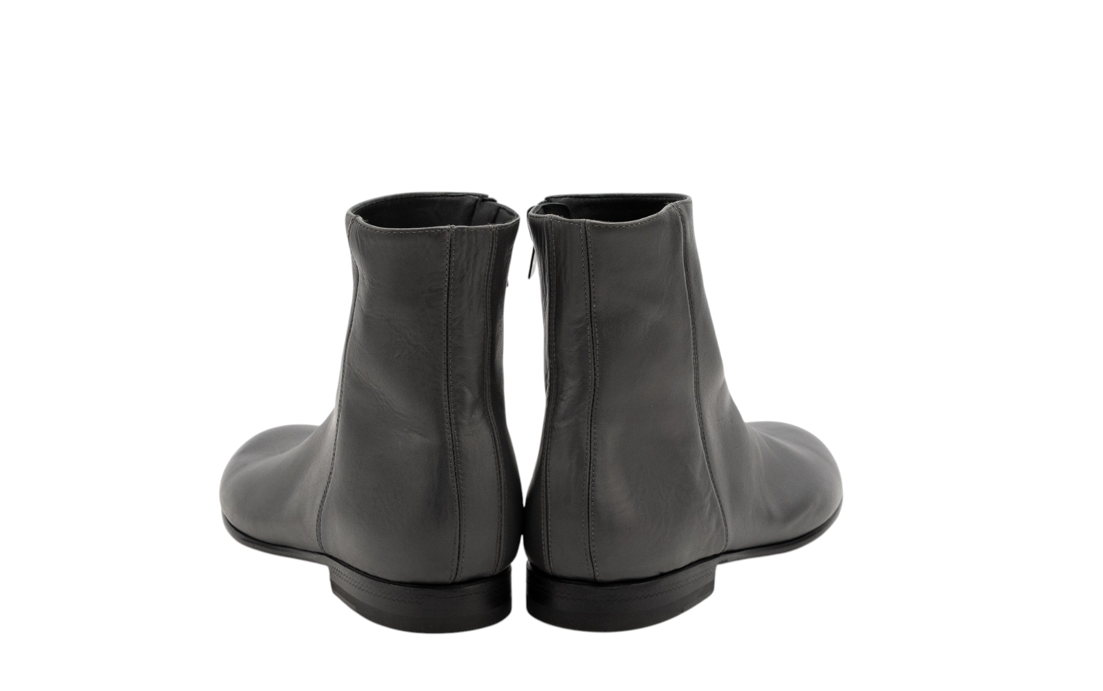1655$ GIORGIO ARMANI Black Label Ankle Boot Shoes London Smoke Calfskin