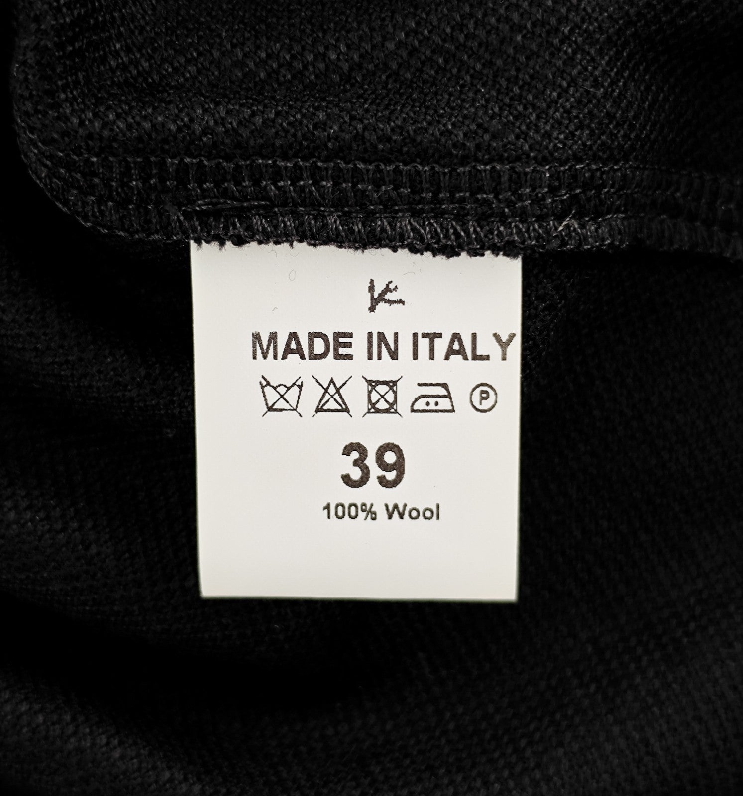1450$ ISAIA NAPOLI Black Hand-Sewn Shirt Soft Wool  15.5 - 39