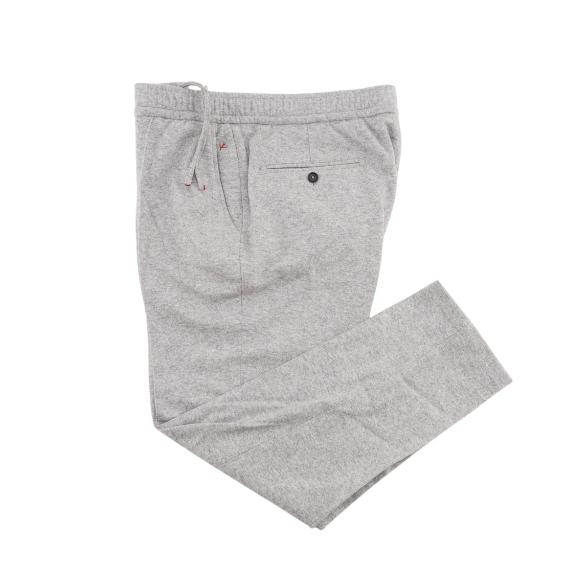 1450$ ISAIA Gray Drawstring Track Pant Wool /Cashmere Tapered Fit 36 US / 52 EU