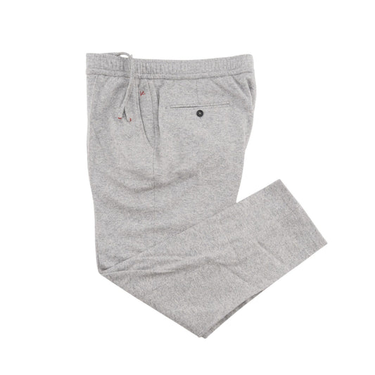 1450$ ISAIA Gray Drawstring Track Pant Wool /Cashmere Tapered Fit 36 US / 52 EU
