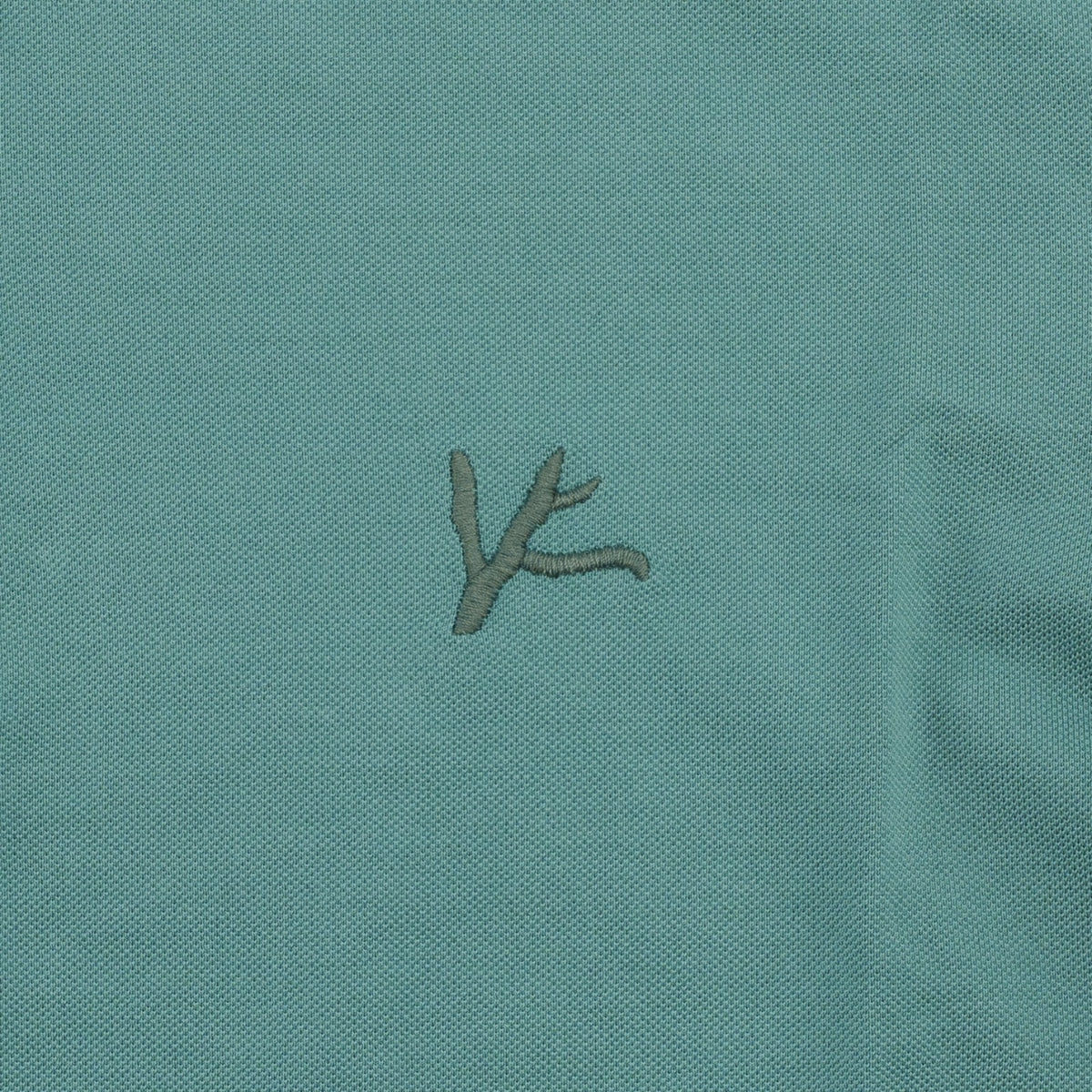 575$ ISAIA NAPOLI Garment Dyed Cotton Piquet Short Sleeve Polo Aqumarine Size M