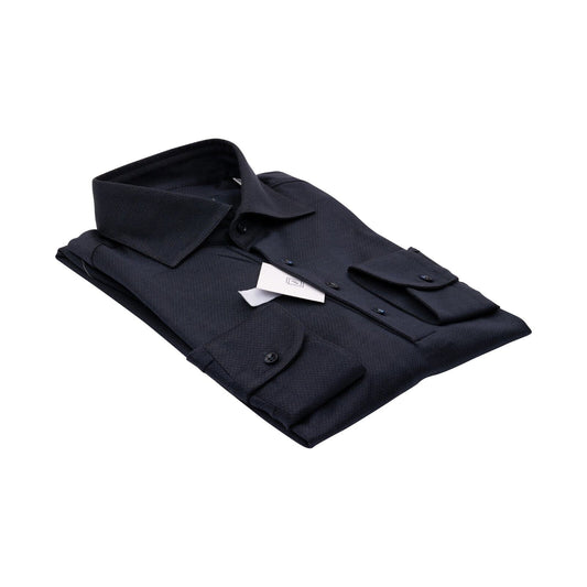 1400$ LUXURY MAROL BOLOGNA Shirt Blue 100% COMO SILK Jersey 16 - 41