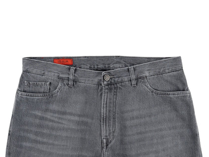 795$ ISAIA Gray Denim Jeans 5 Pocket Pant Cotton 38 US/54 EU Regular Fit