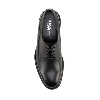 1050$ TESTONI Derby Sport Napa Calf Black 8 UK / 9 US / 42 IT