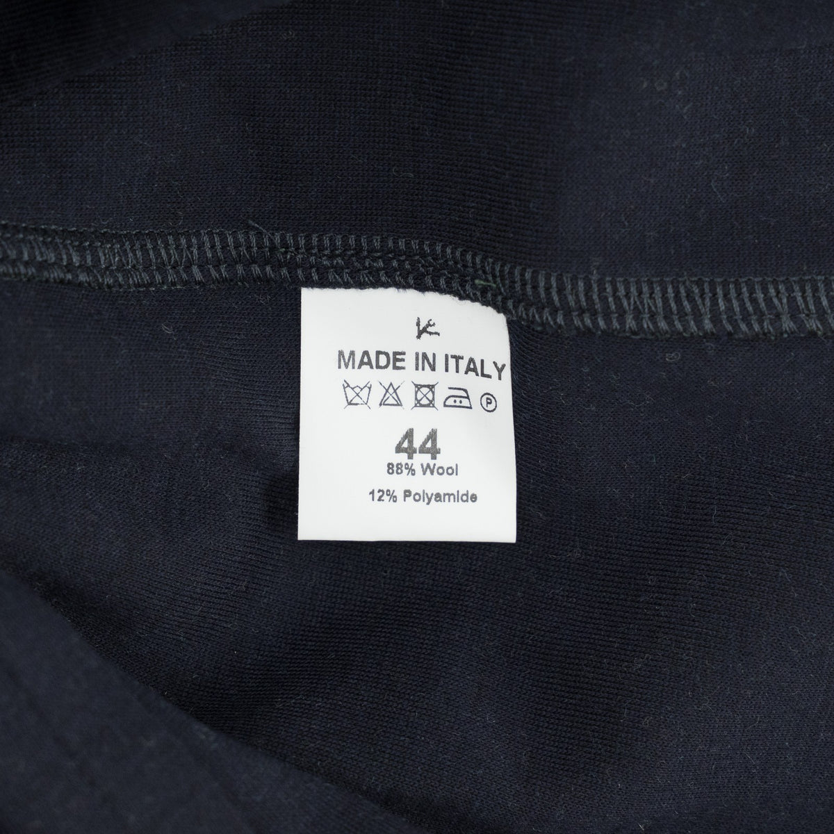 975$ ISAIA NAPOLI "Mix" Hand-Sewn Dress Shirt Green Wool Jersey 17.5 - 44