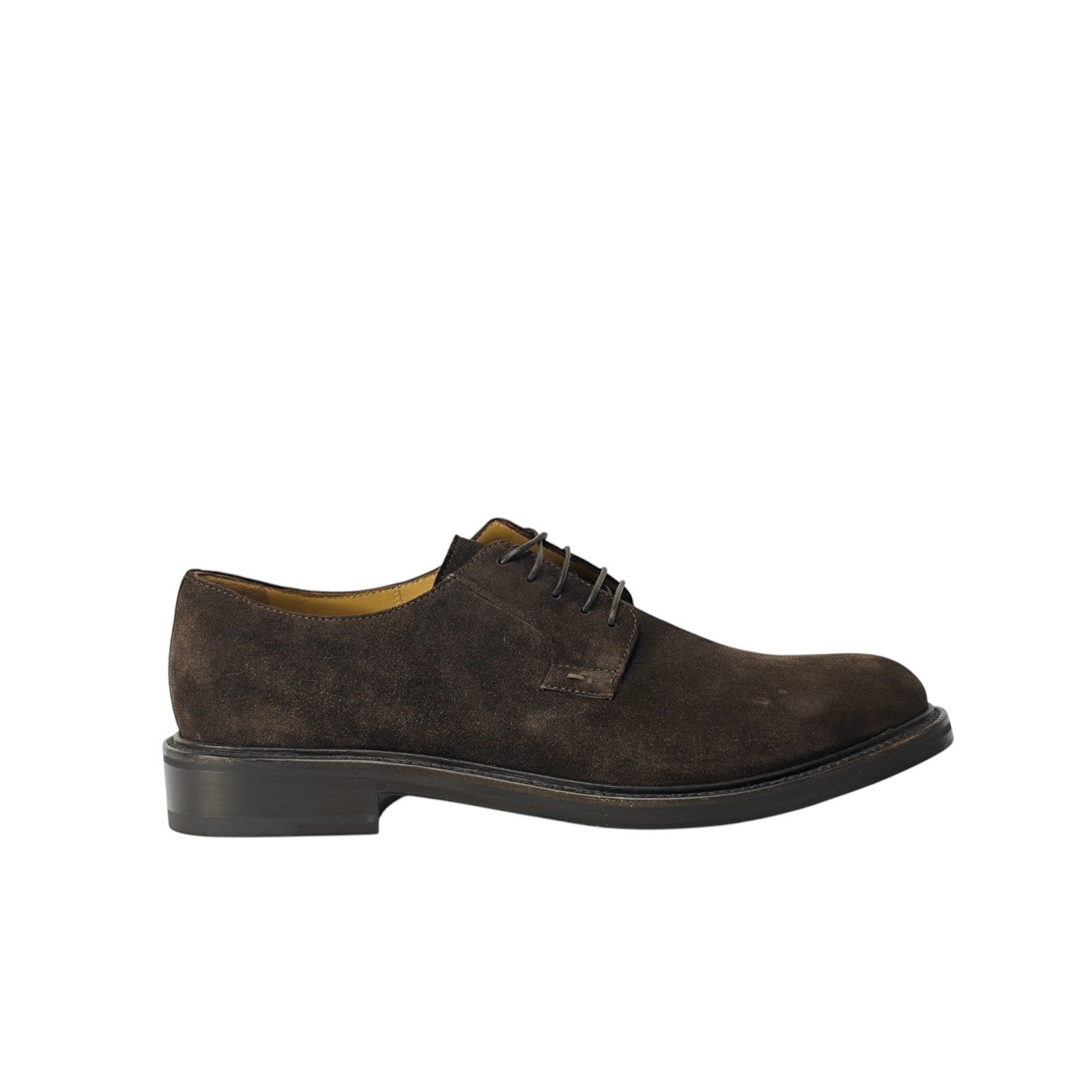1300$ TESTONI "Vietri" Derby Shoes Suede Calf Cigar  8 UK / 9 US / 42 IT