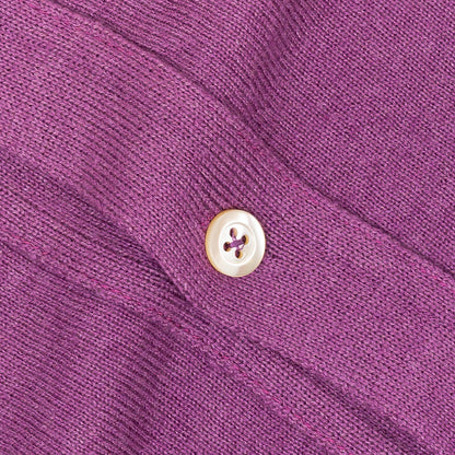 750$ RUBINACCI NAPOLI Prune Cardigan Soft Cashmere / Silk 40 US / 50 EU