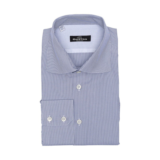 690$ ITALIAN LUXURY GERLIN Shirt Blue T.MASON Cotton 15.75  40 10B BIJAN