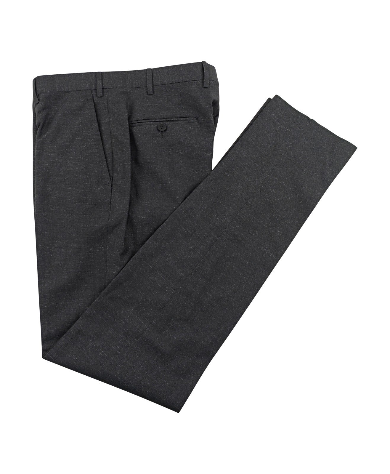 $6200 ISAIA NAPOLI Dark Gray Hand-Sewn Suit Wool Linen 40 US / 50 EU 7R