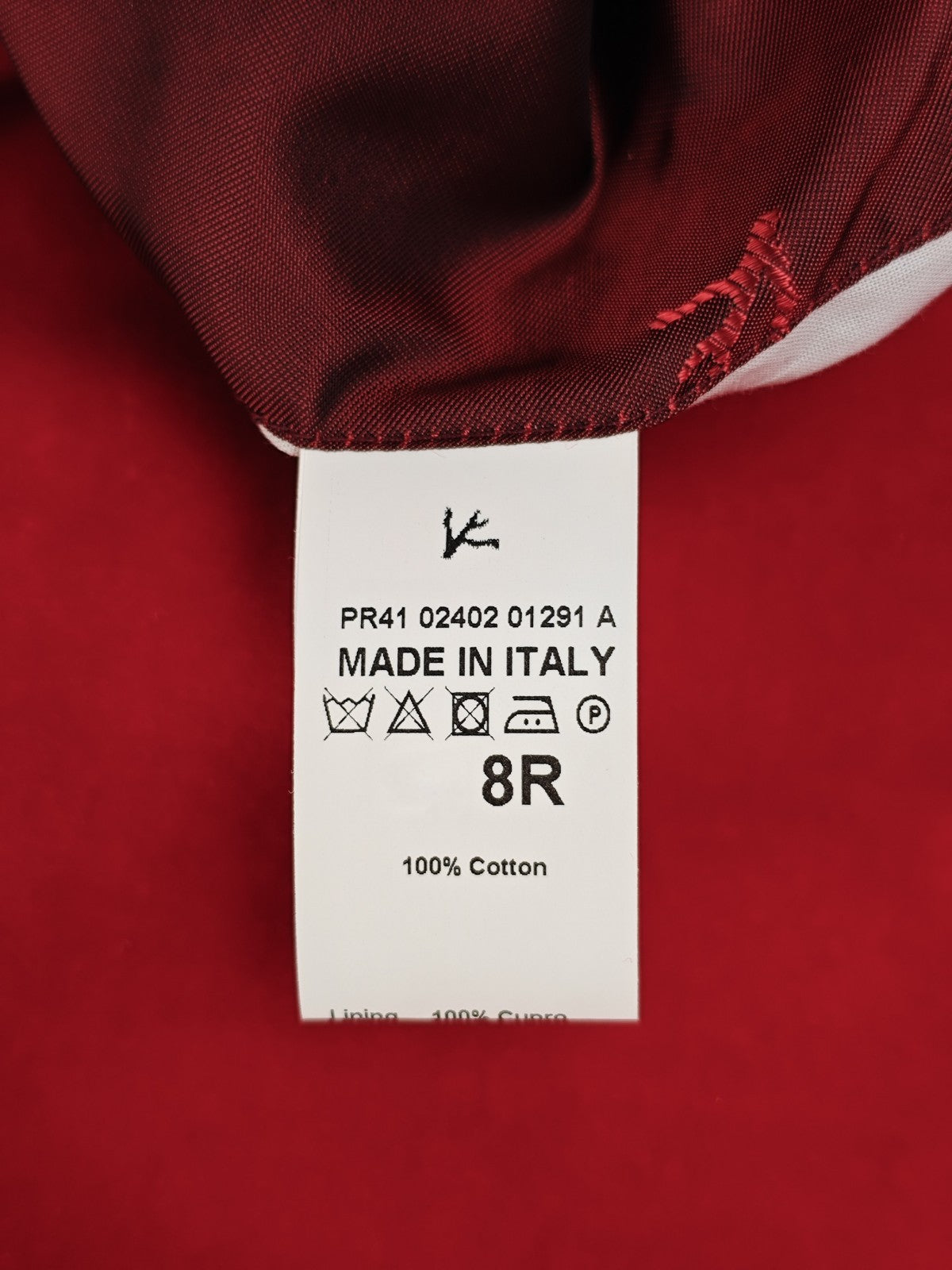 $5300 ISAIA "Capri" Red Peak Lapel Jacket Sport Coat Velvet Cotton