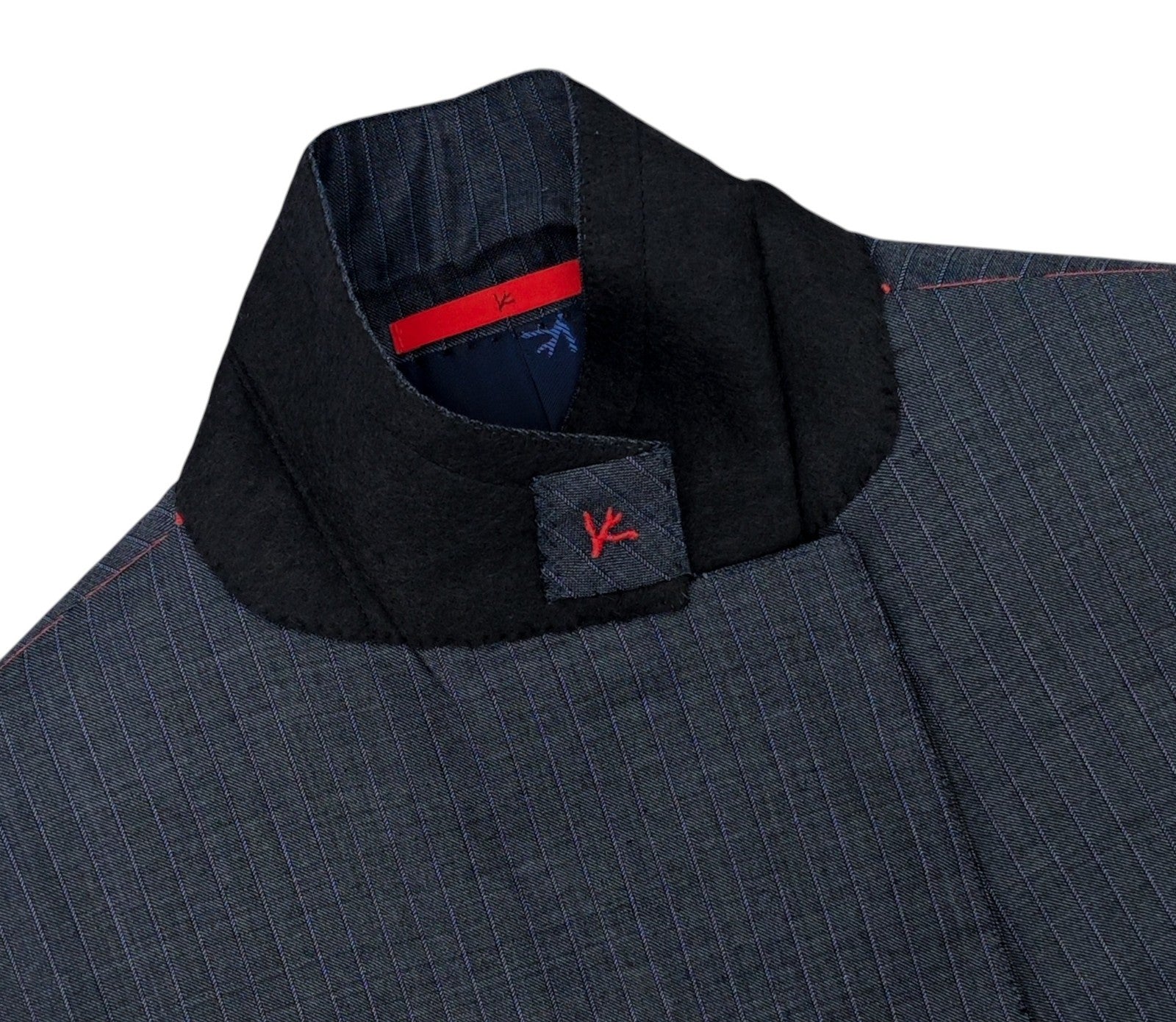 $5400 ISAIA Marechiaro Blue Striped Jacket Sport Coat Fine Wool  48 US 58 EU 8R
