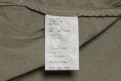 750$ M.I.D.A TOKYO-FIRENZE Trench Coat Parka Padded Miltary Green Made in Italy