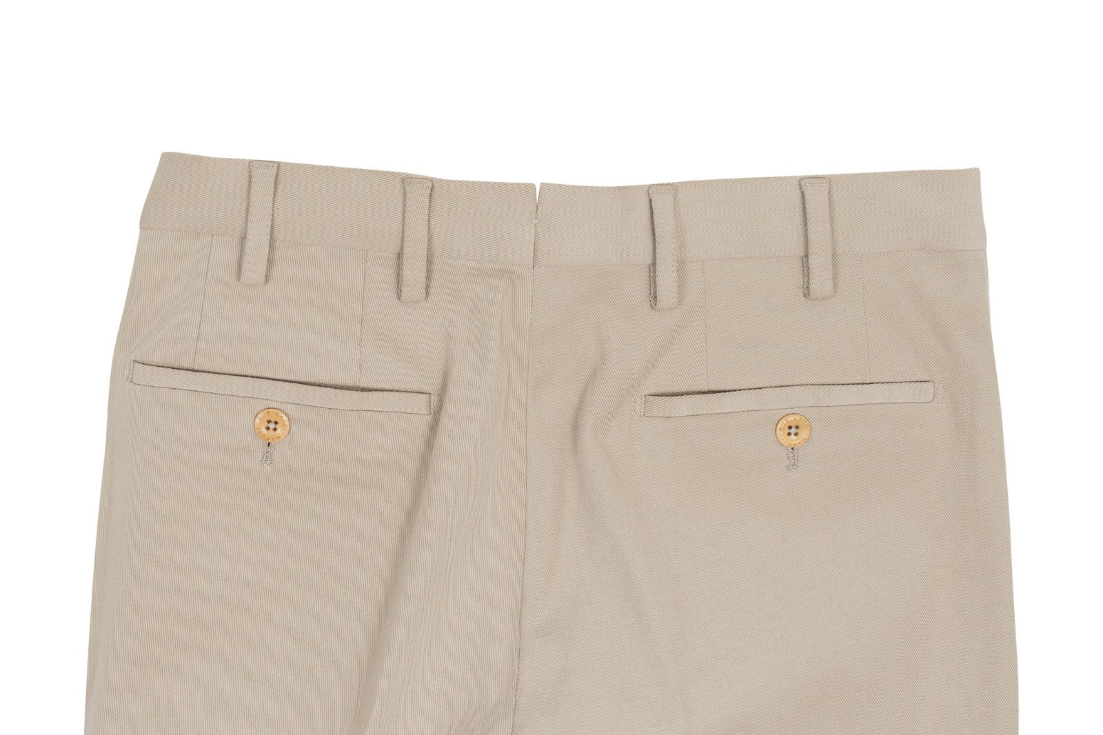 625$ RUBINACCI NAPOLI Beige Trouser Chino Pant Twill Cotton 26 US / 42 EU
