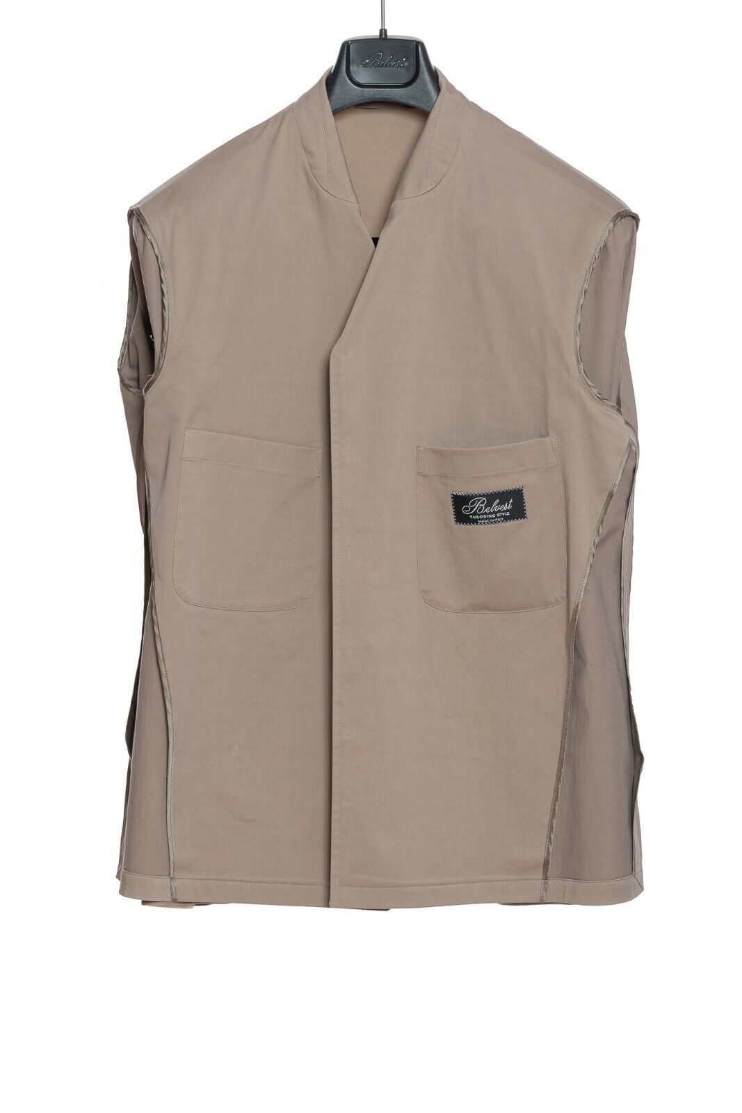1100$ BELVEST Sartorial Jacket Military Style Cotton Beige JACKETINTHEBOX Editio