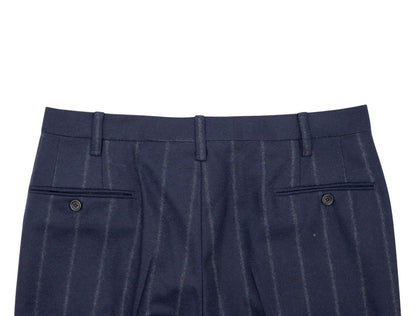 Sartoria DALCUORE NAPOLI Total Hand-Sewn Suit Flannel Wool Blue 40 US / 50 EU