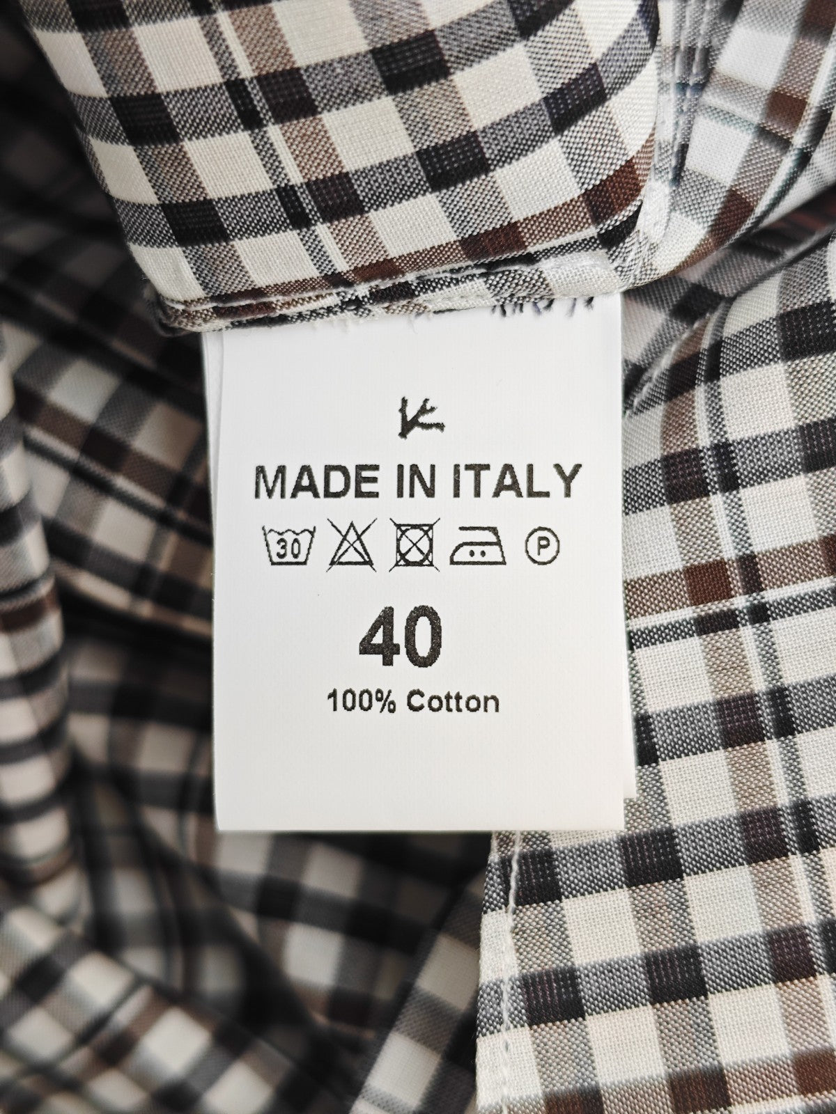 730$ ISAIA "Milano" Dress Shirt Checks Hand-Sewn Fine Cotton 15.75 - 40