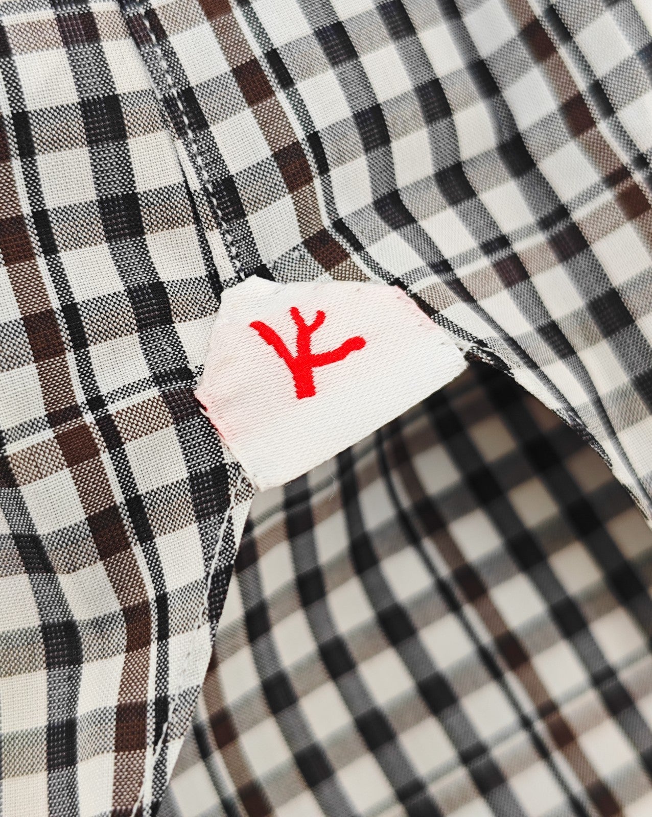 730$ ISAIA NAPOLI "Mix" Dress Shirt Hand-Sewn Checks Lightwheight Cotton